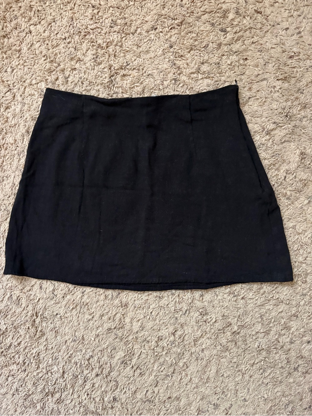 Princess Polly Solid Black Mini Skirt